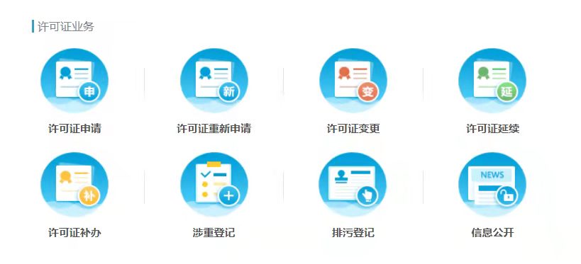 排污許可首次申請、變更、延續(xù)
